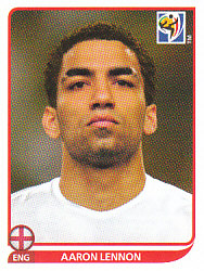 Aaron Lennon England samolepka Panini World Cup 2010 #193